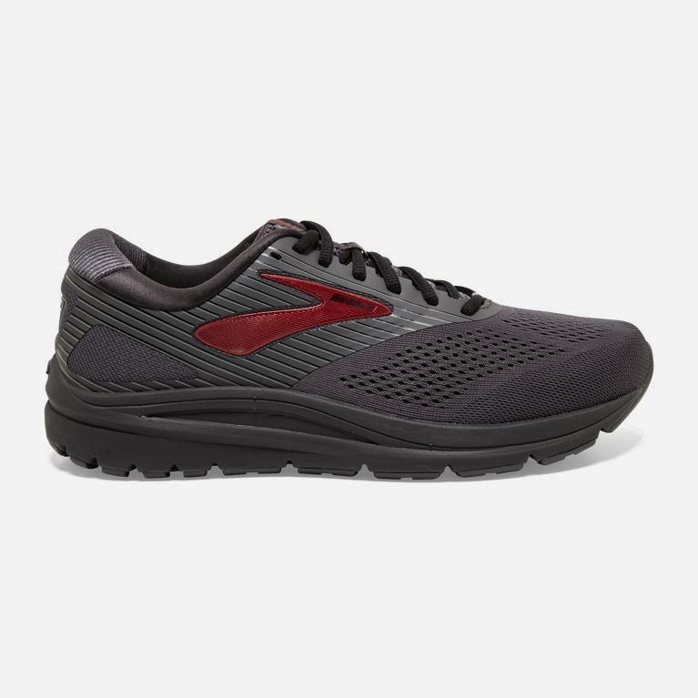 Brooks Addiction 14 Mens Walking Shoes Ireland Black/DarkRed/Blackened Pearl/Samba (JUGT-07819)